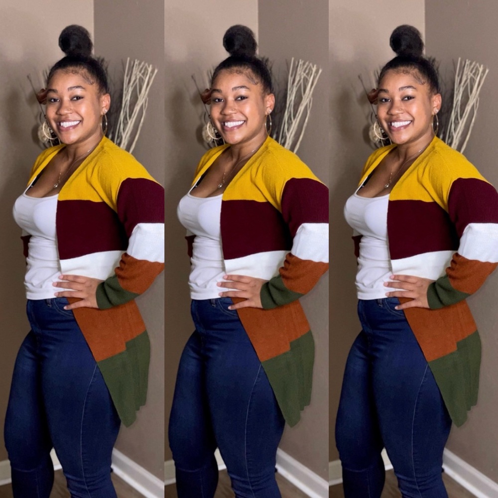 Green Fall Cardigan